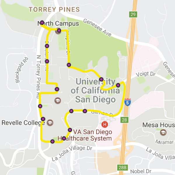Campus Loop map