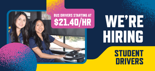 We're hiring student drivers $19/hr